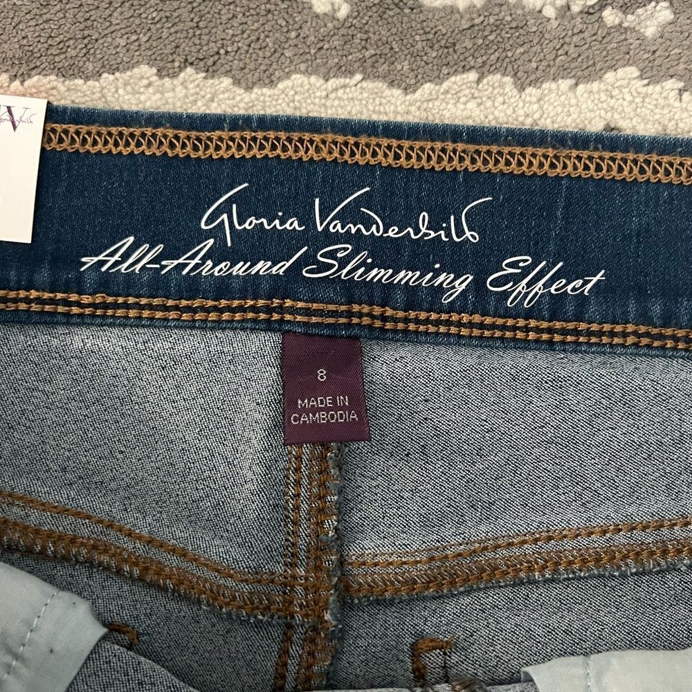 GLORIA VANDERBILT WOMEN’S MID-RISE PULL-ON PANTS CROP LENGTH SIZE: 8 - Picture 8 of 8